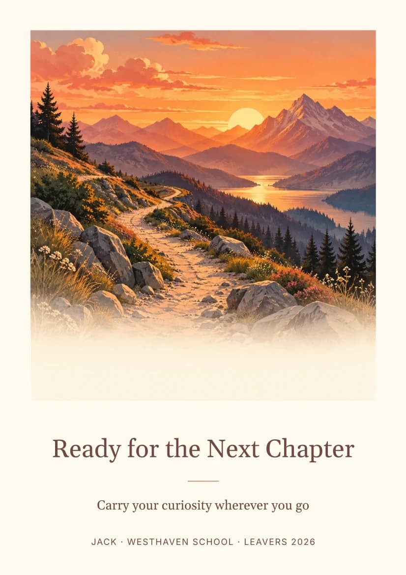 Ready for the Next Chapter template preview