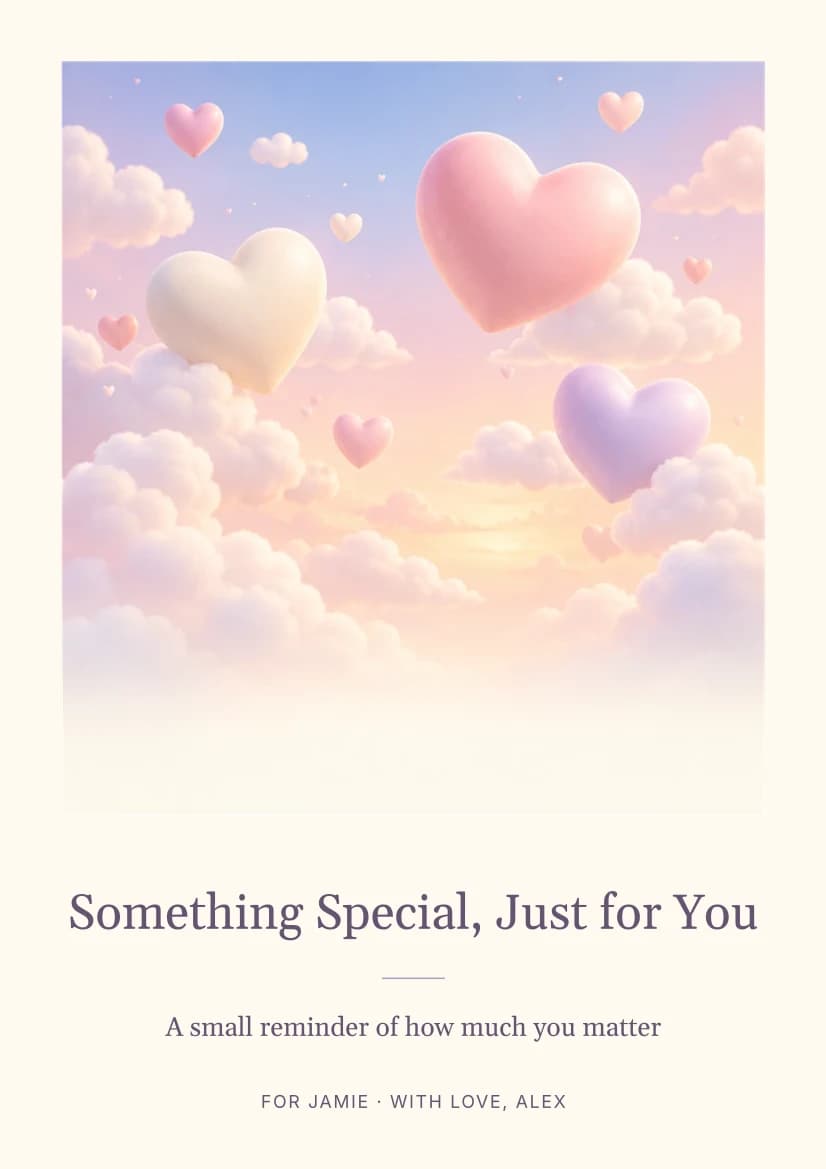 Something Special, Just for You template preview