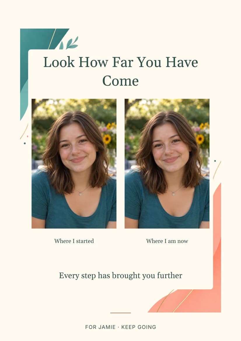 Look How Far You Have Come template preview