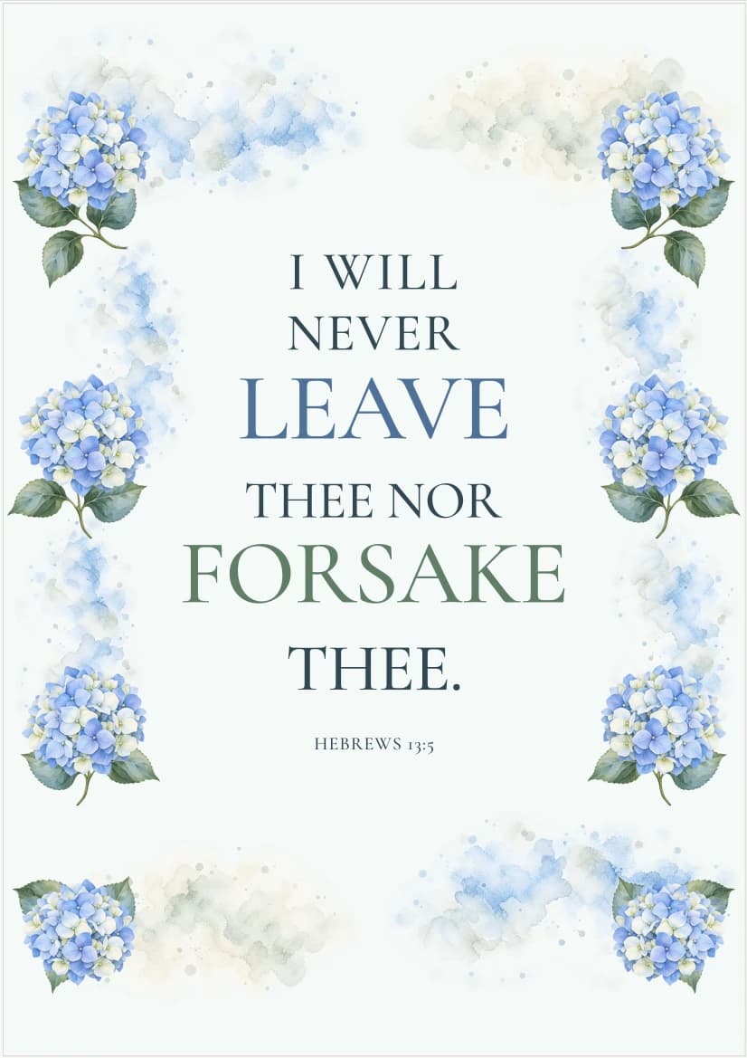 Hydrangea Embrace template preview