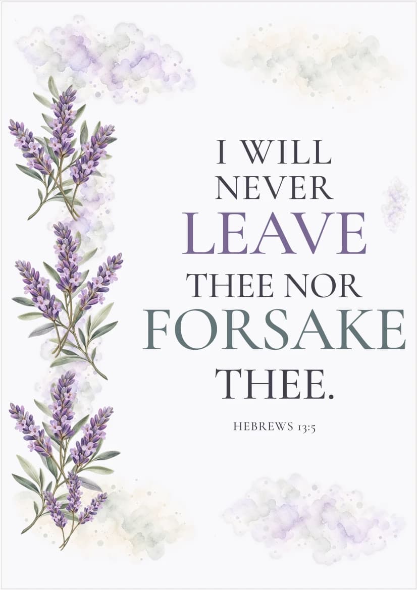 Lavender Stillness template preview