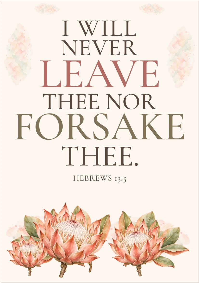 Protea Keepsake template preview