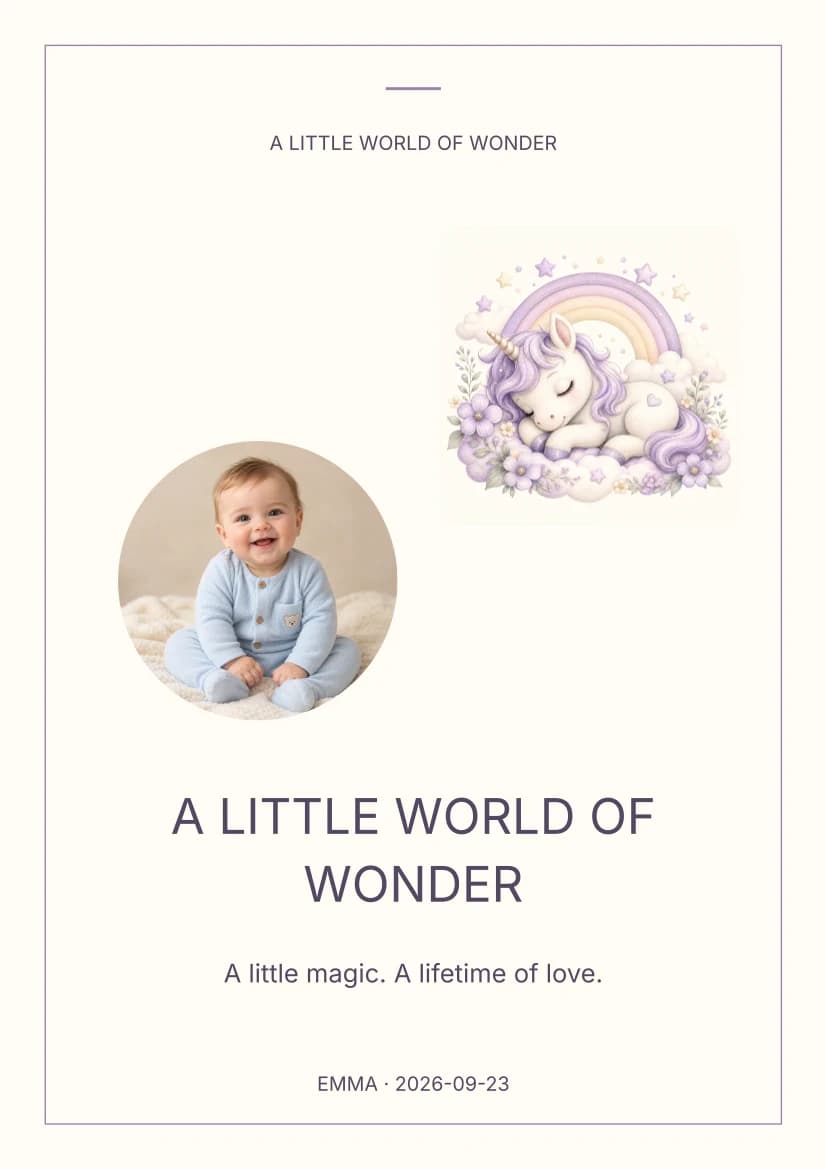 A Little World of Wonder template preview