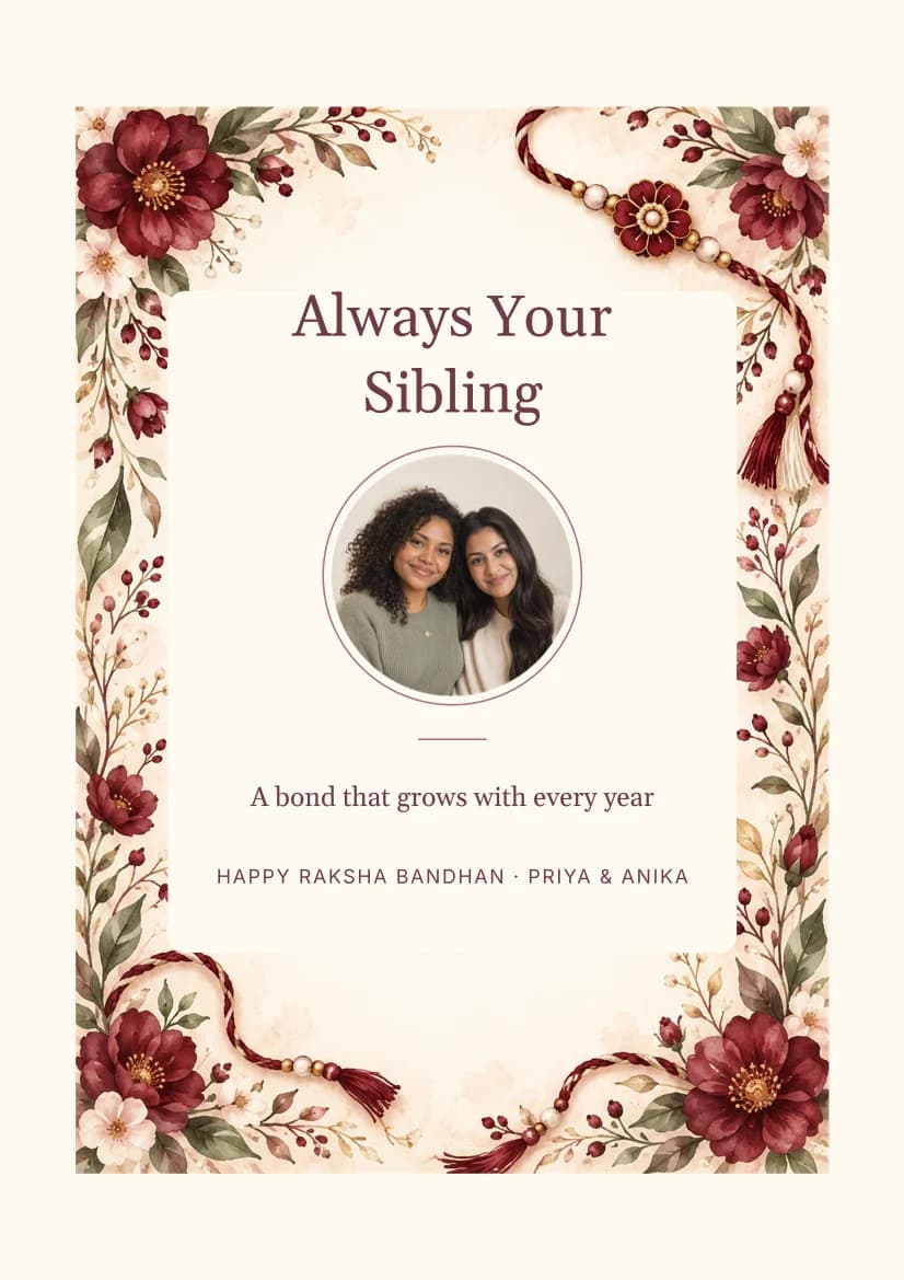Always Your Sibling template preview