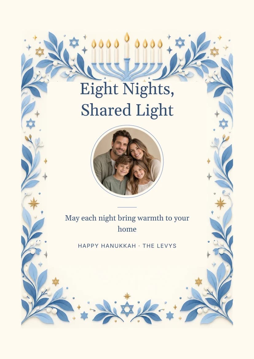 Eight Nights, Shared Light template preview