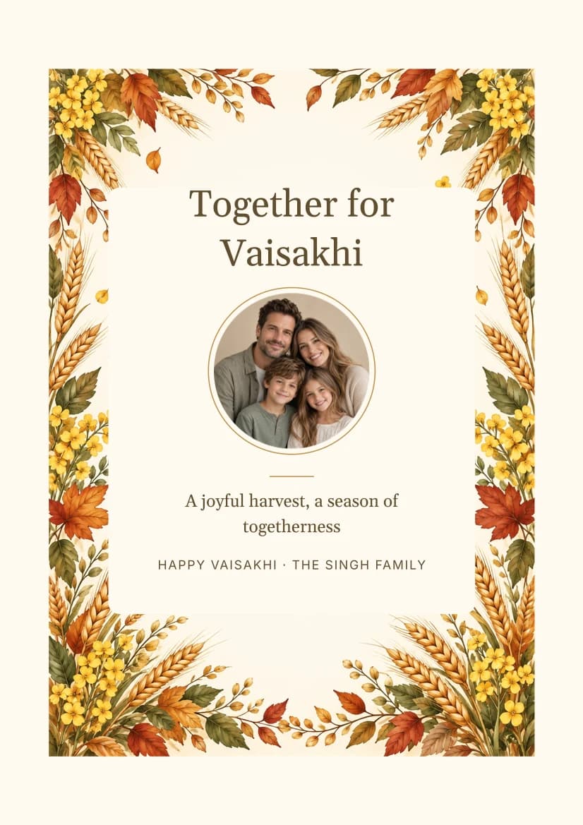 Together for Vaisakhi template preview