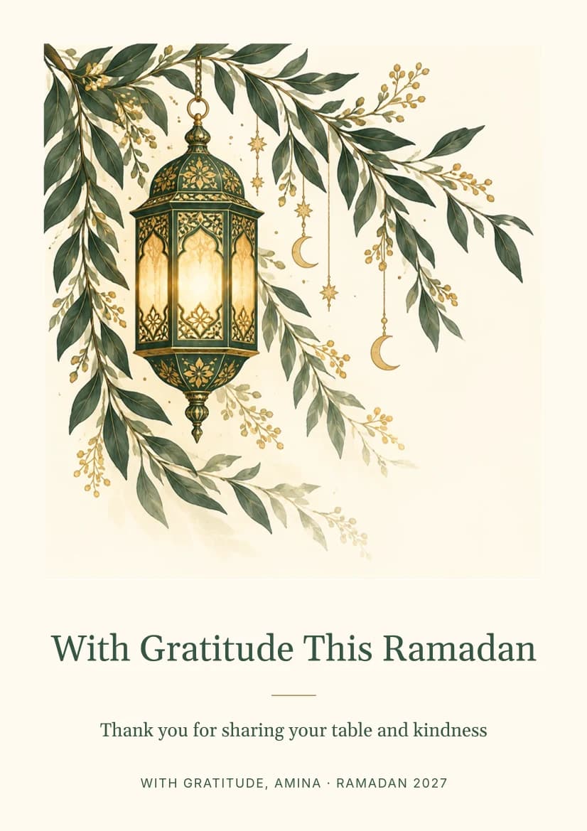 With Gratitude This Ramadan template preview