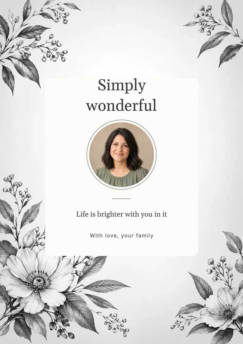 Botanical Sketch template preview