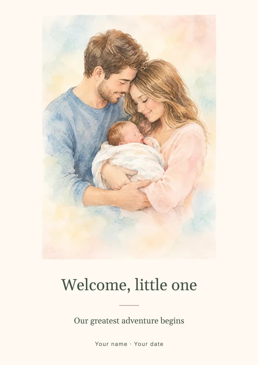 First Family Moments template preview