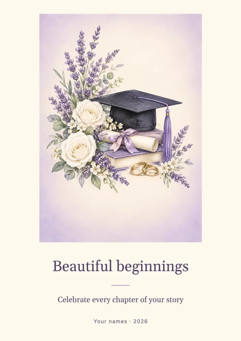 Lavender Achievement template preview
