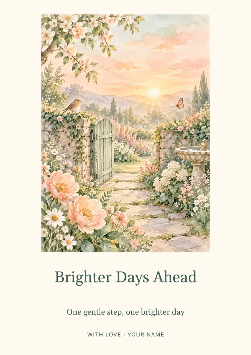 Brighter Days Ahead template preview
