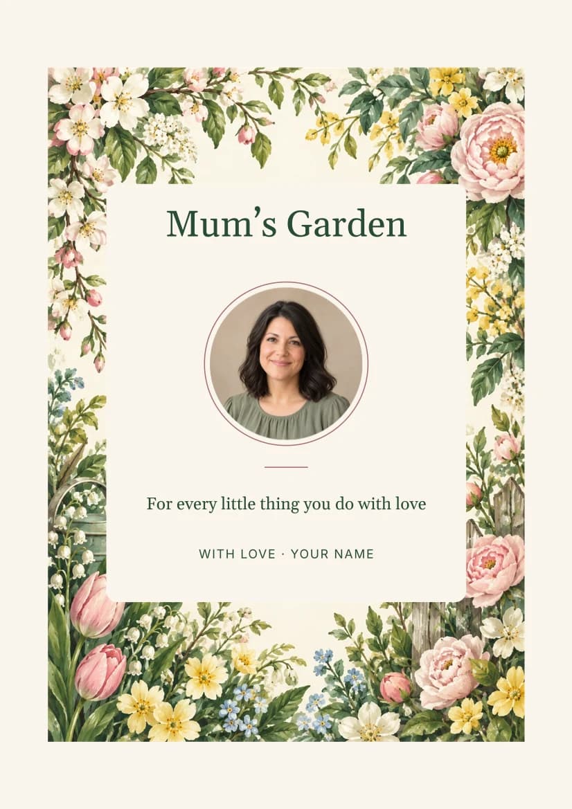 Mum’s Garden template preview