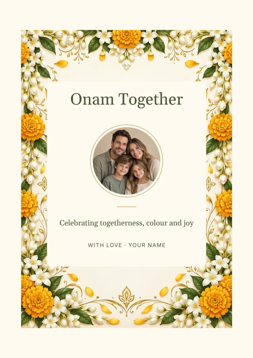 Onam Together template preview