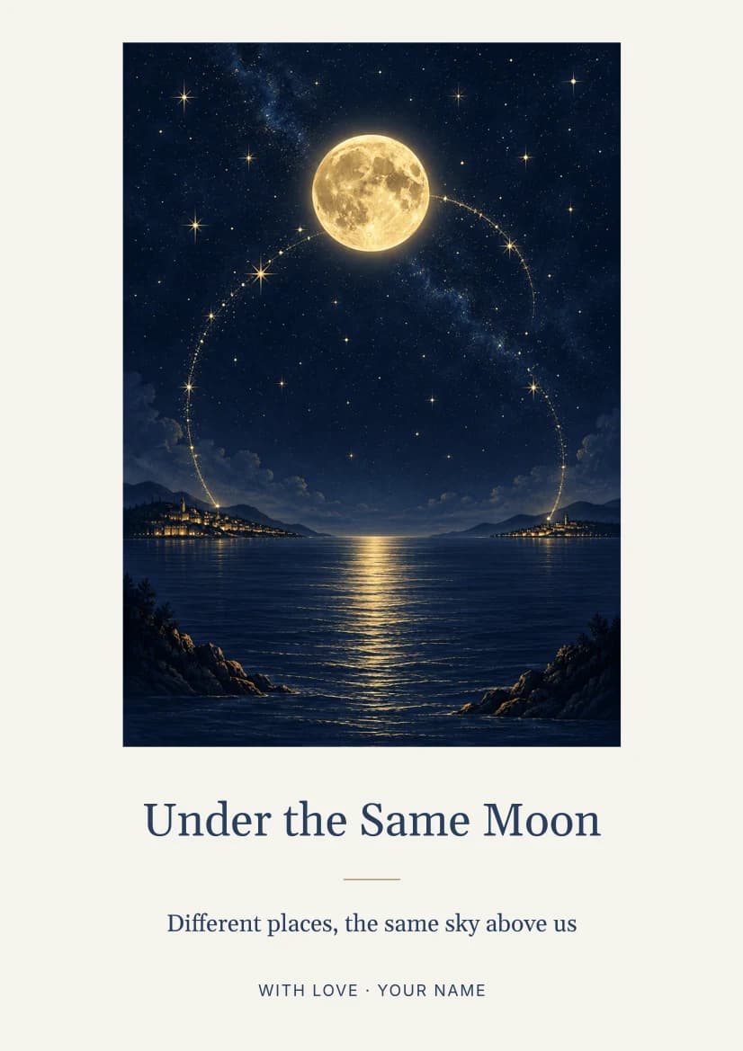 Under the Same Moon template preview