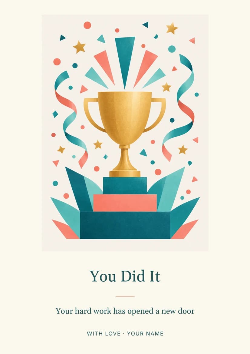 You Did It template preview