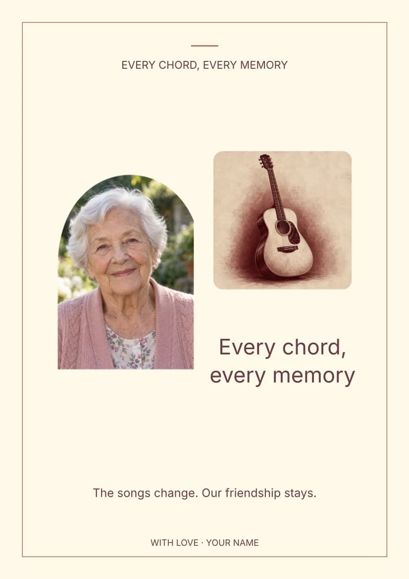 Every Chord, Every Memory template preview