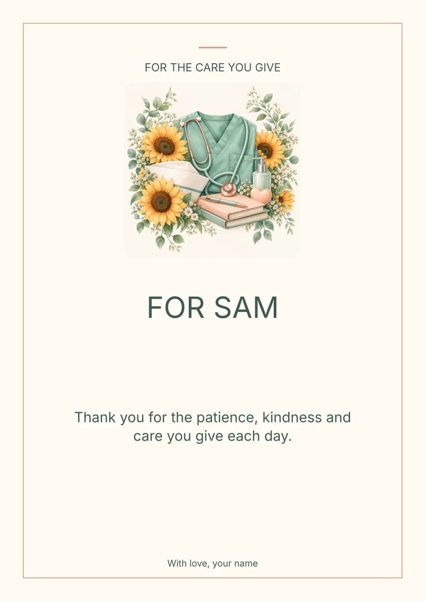 For the Care You Give