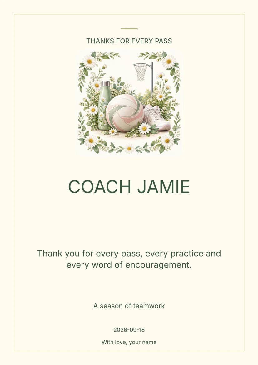 Thanks for Every Pass