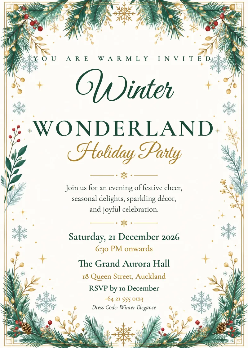 Winter Wonderland Holiday Party